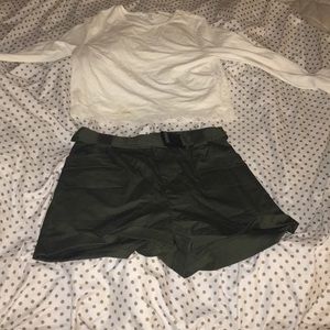 Express X Olivia Culpo shorts